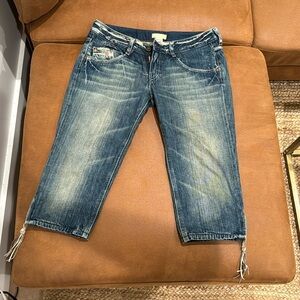 Diesel 2000s side zipper capris